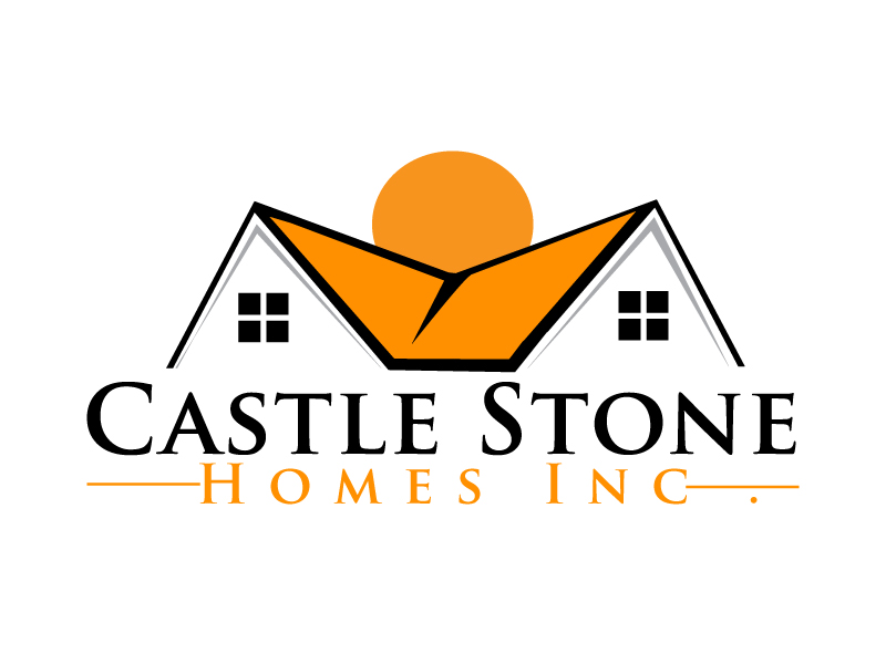 Company is called Castle Stone Homes Inc .. we build homes in calgary canada logo design by ElonStark