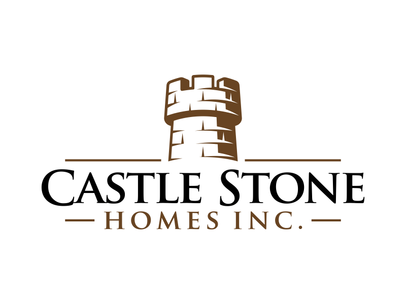Company is called Castle Stone Homes Inc .. we build homes in calgary canada logo design by Panara