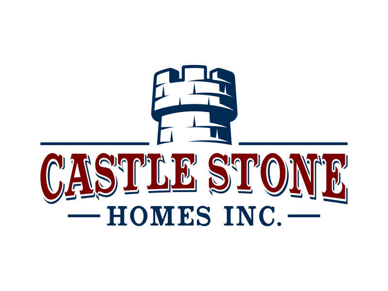 Company is called Castle Stone Homes Inc .. we build homes in calgary canada logo design by Panara