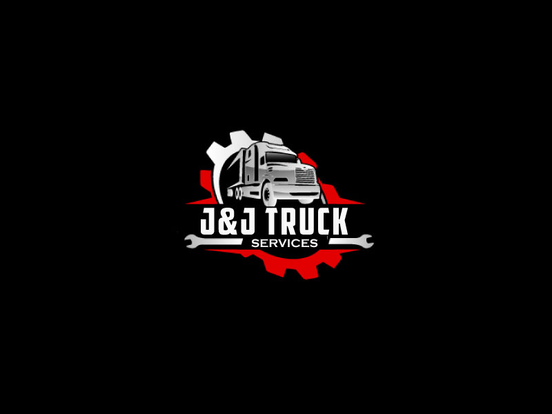 J&J Truck Services logo design by ElonStark