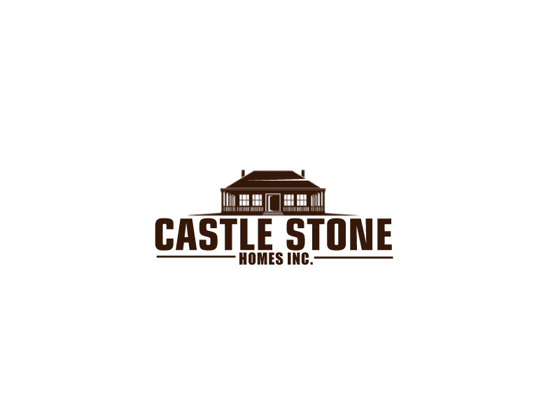 Company is called Castle Stone Homes Inc .. we build homes in calgary canada logo design by ElonStark
