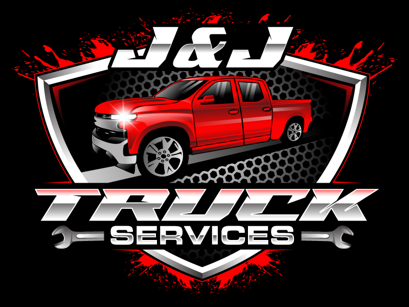 J&J Truck Services logo design by LogoQueen