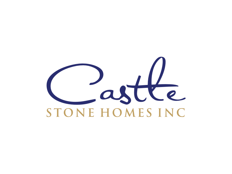 Company is called Castle Stone Homes Inc .. we build homes in calgary canada logo design by Artomoro