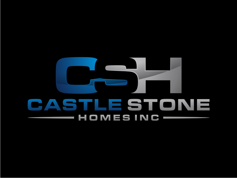 Company is called Castle Stone Homes Inc .. we build homes in calgary canada logo design by Artomoro