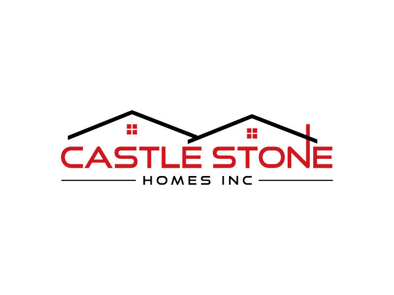 Company is called Castle Stone Homes Inc .. we build homes in calgary canada logo design by bluespix