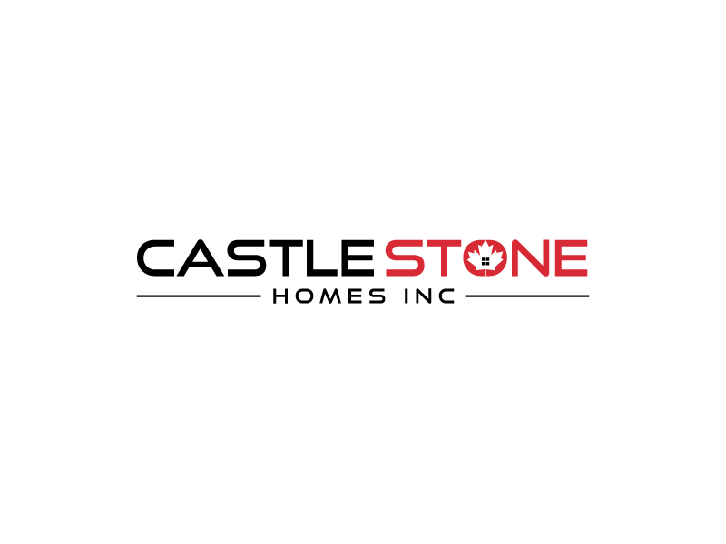 Company is called Castle Stone Homes Inc .. we build homes in calgary canada logo design by bluespix