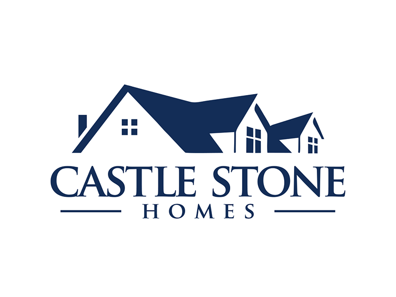 Company is called Castle Stone Homes Inc .. we build homes in calgary canada logo design by enzidesign