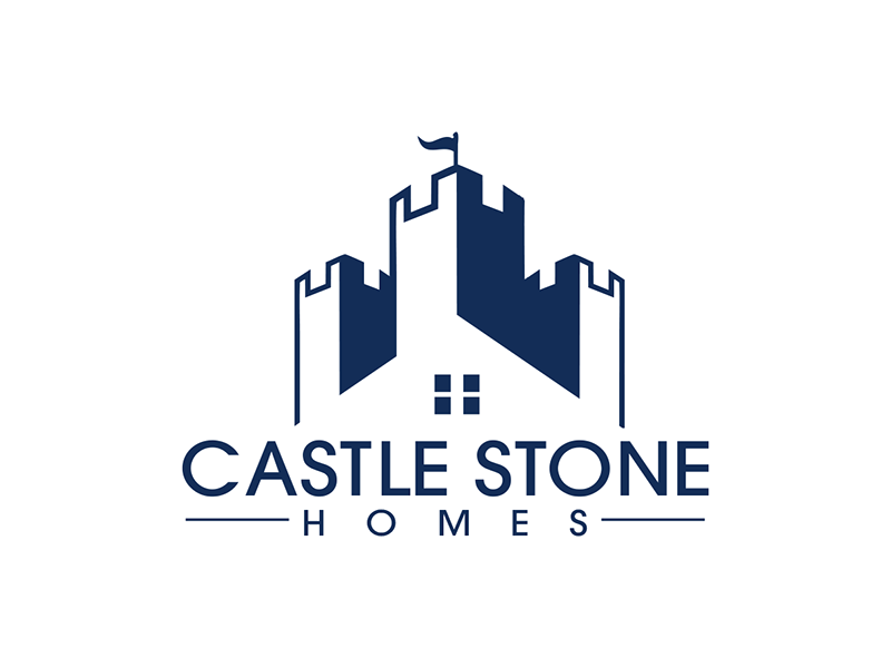 Company is called Castle Stone Homes Inc .. we build homes in calgary canada logo design by enzidesign
