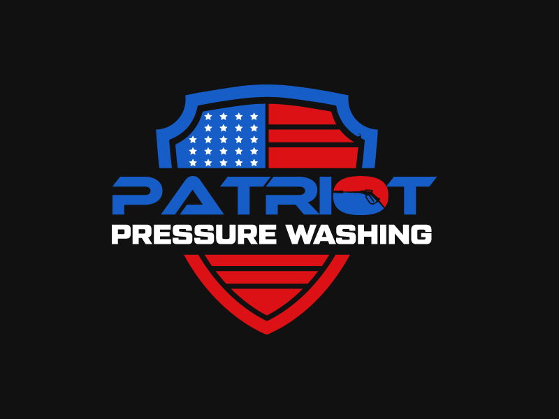 Patriot pressure washing logo design by Erasedink