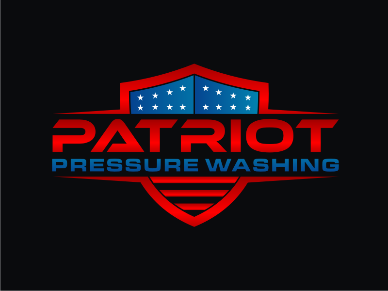 Patriot pressure washing logo design by narnia