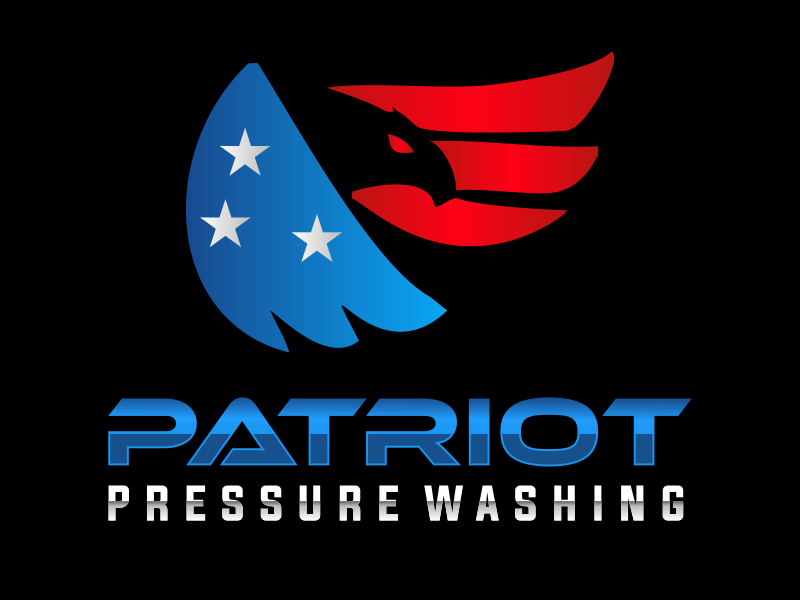 Patriot pressure washing logo design by JessicaLopes