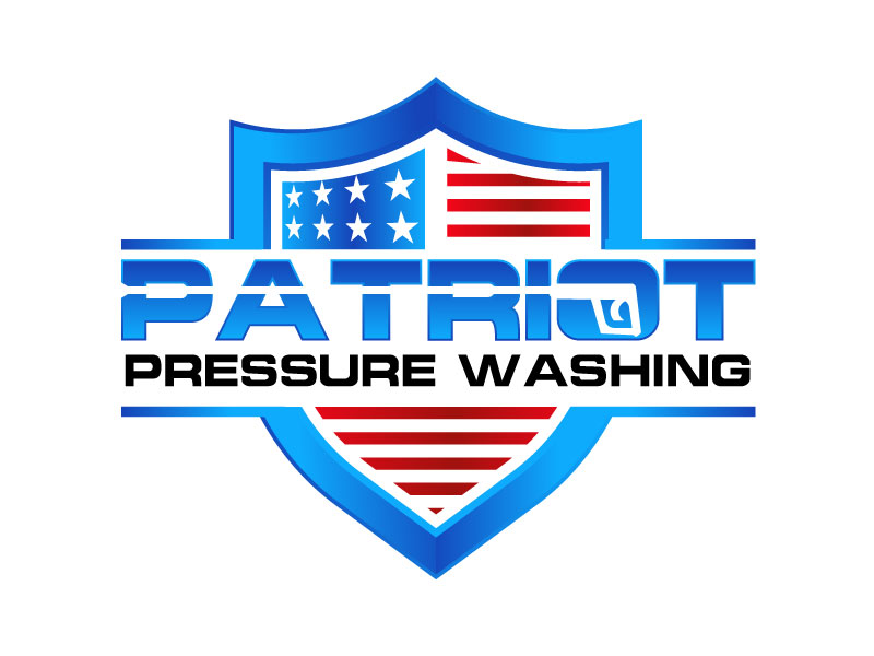 Patriot pressure washing logo design by aryamaity