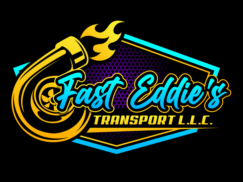 Fast Eddie's Transport L.L.C. logo design by DreamLogoDesign