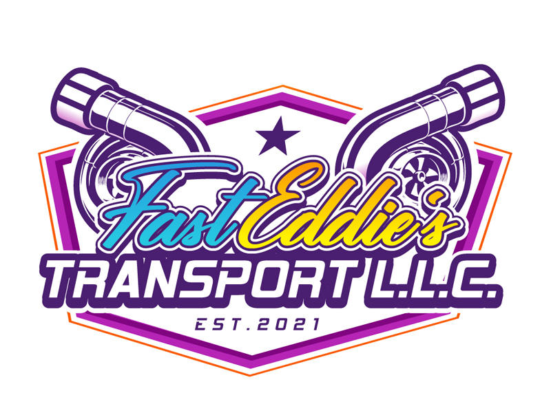 Fast Eddie's Transport L.L.C. logo design by DreamLogoDesign