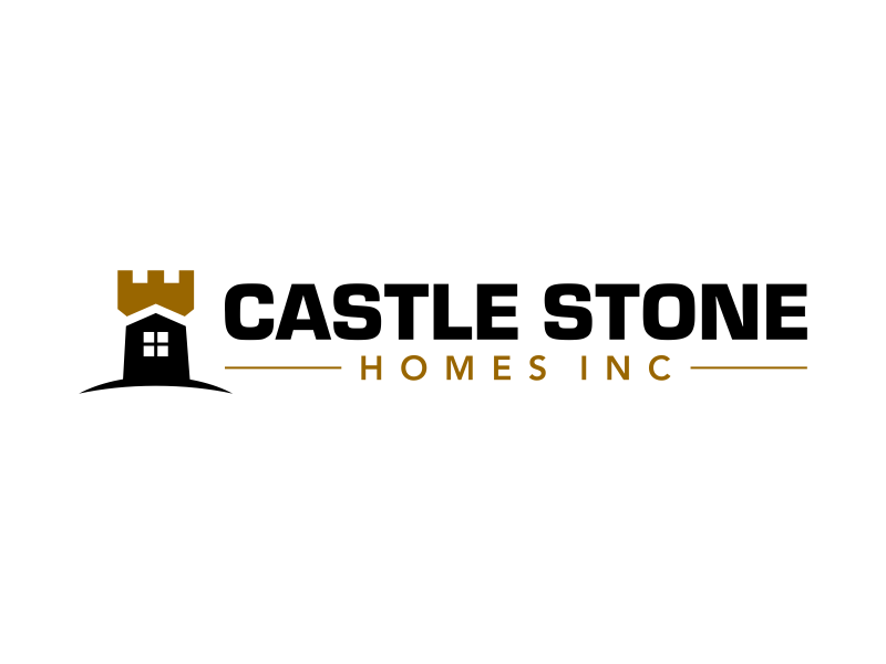 Company is called Castle Stone Homes Inc .. we build homes in calgary canada logo design by ingepro