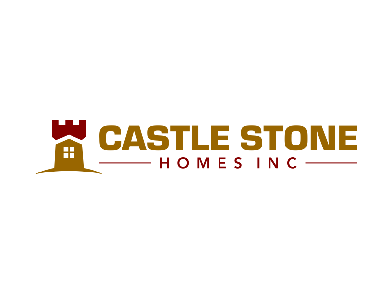 Company is called Castle Stone Homes Inc .. we build homes in calgary canada logo design by ingepro
