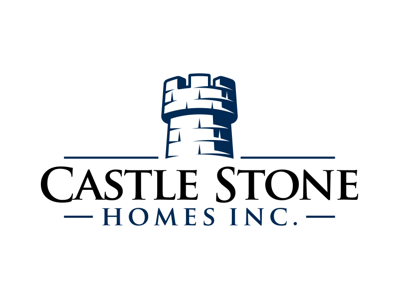 Company is called Castle Stone Homes Inc .. we build homes in calgary canada logo design by Panara