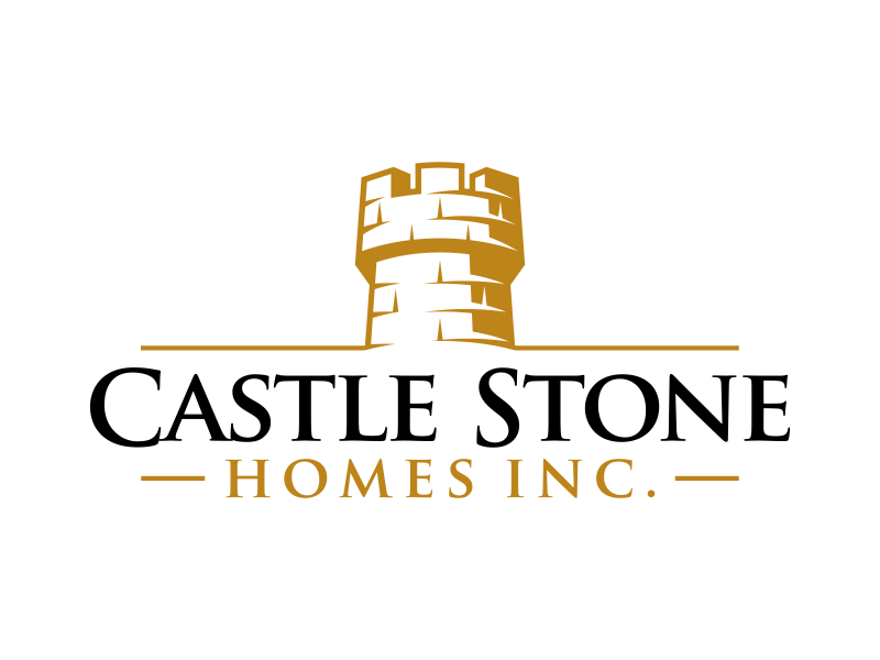 Company is called Castle Stone Homes Inc .. we build homes in calgary canada logo design by Panara