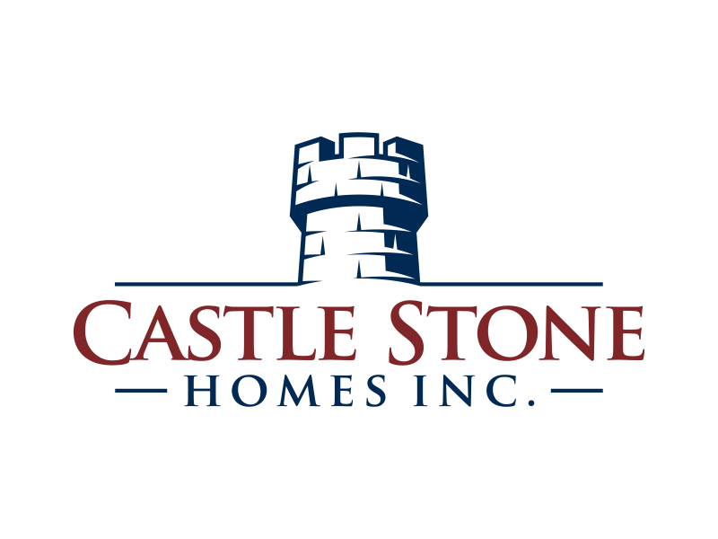 Company is called Castle Stone Homes Inc .. we build homes in calgary canada logo design by Panara