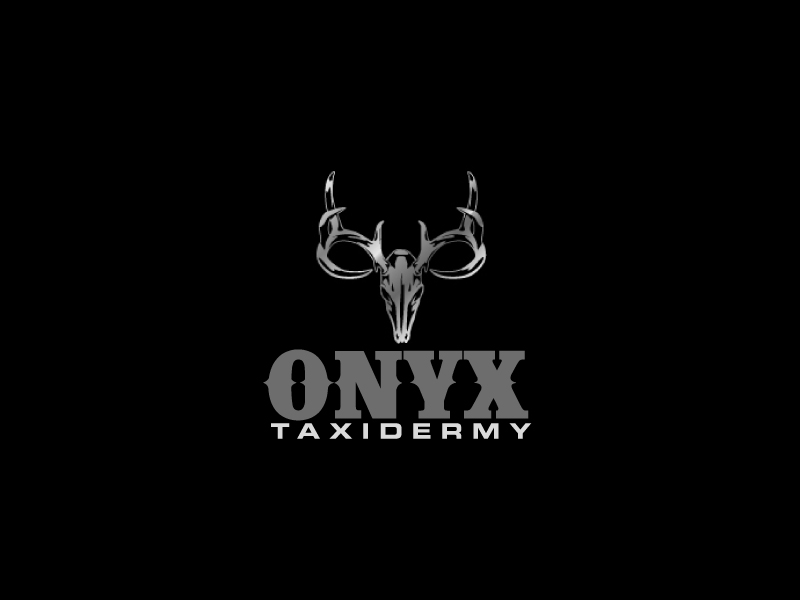 ONYX TAXIDERMY logo design by ElonStark