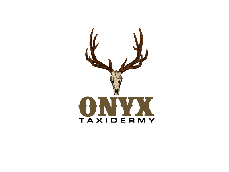 ONYX TAXIDERMY logo design by ElonStark