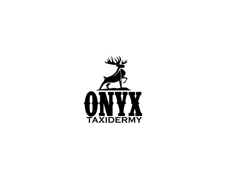 ONYX TAXIDERMY logo design by ElonStark