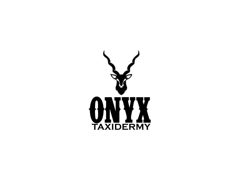ONYX TAXIDERMY logo design by ElonStark