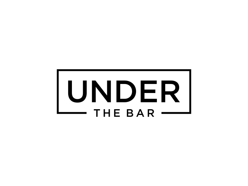 under the bar logo design by p0peye