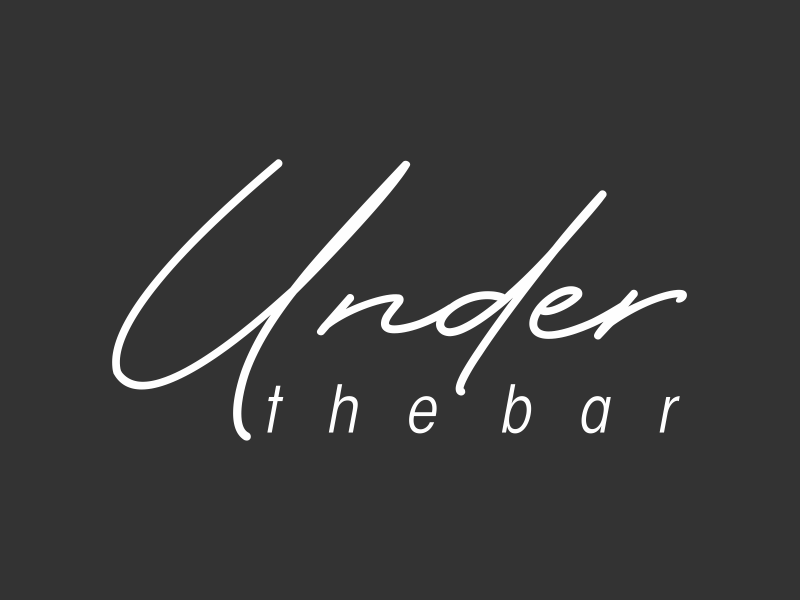 under the bar logo design by ozenkgraphic