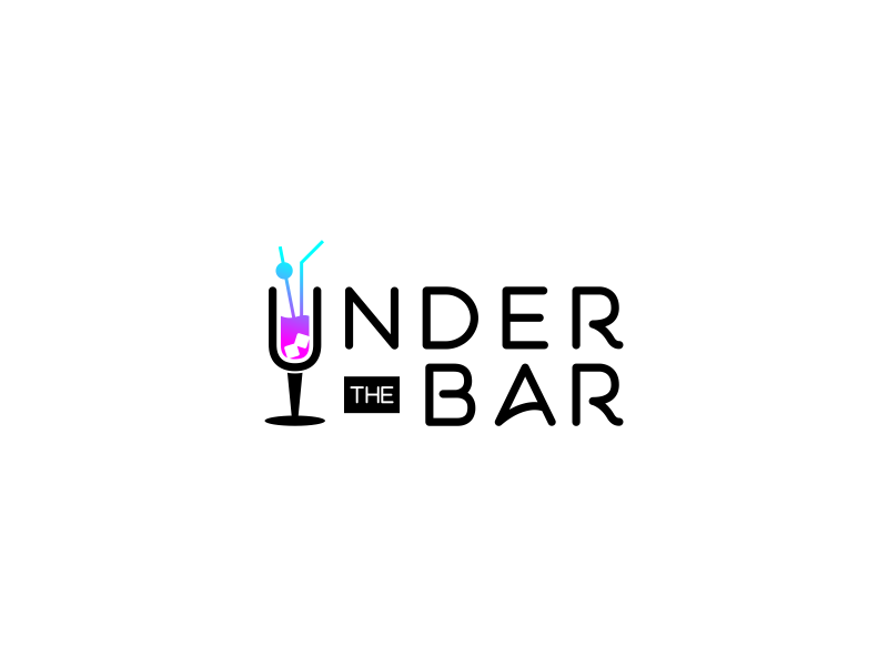under the bar logo design by FloVal