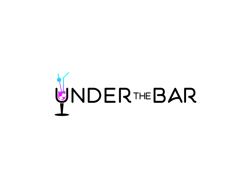 under the bar logo design by FloVal