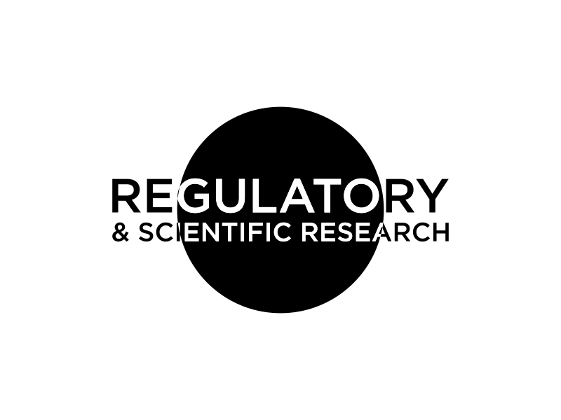 Regulatory & Scientific Research logo design by bomie