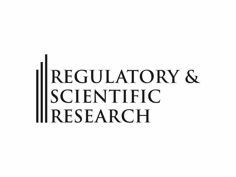 Regulatory & Scientific Research logo design by y7ce