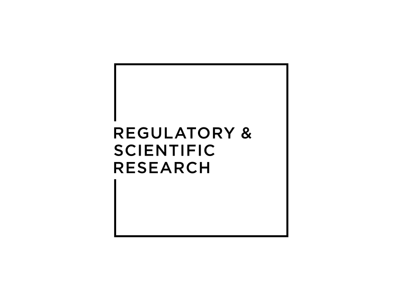 Regulatory & Scientific Research logo design by Zhafir