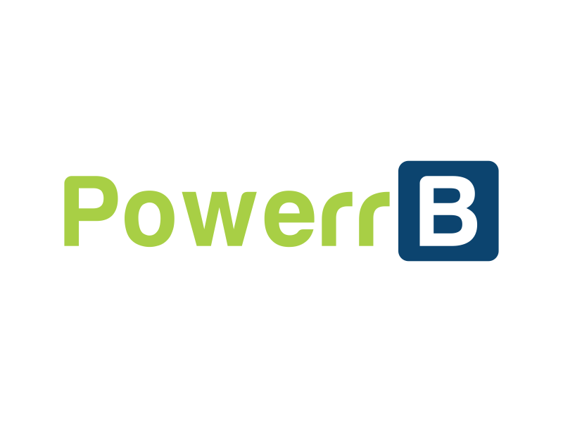 PowerrB logo design by BlessedArt