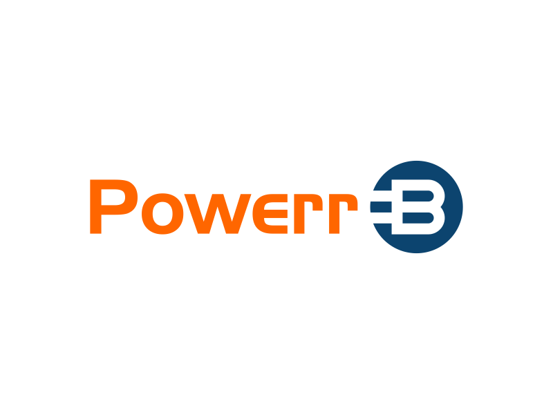 PowerrB logo design by BlessedArt