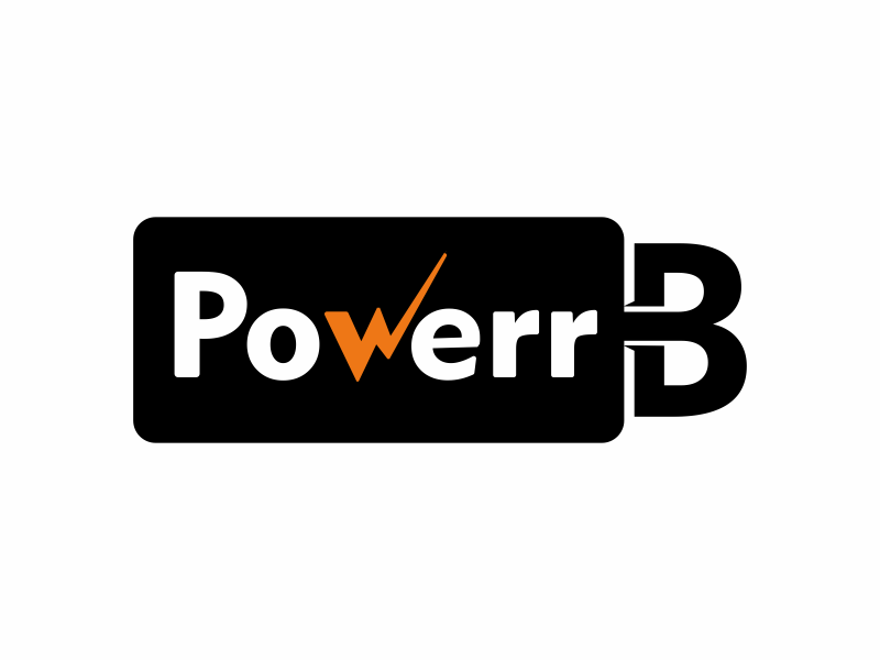 PowerrB logo design by Mahrein
