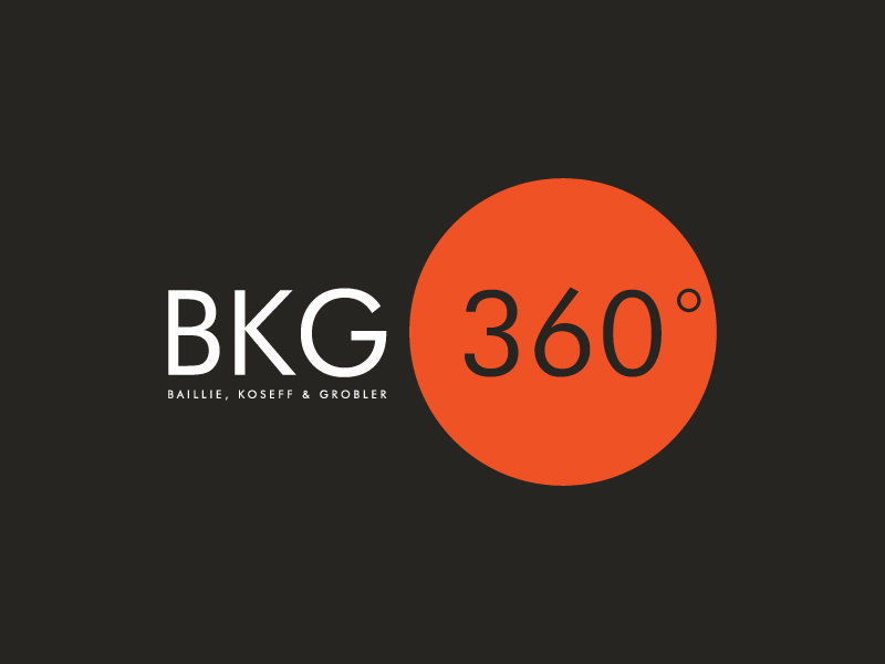 BKG 360degrees (BKG - Baillie, Koseff & Grobler) logo design by wongndeso