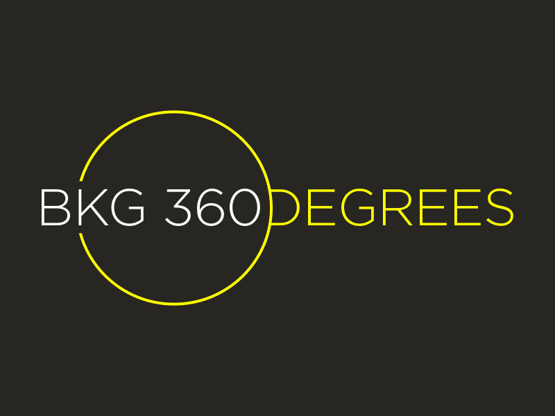 BKG 360degrees (BKG - Baillie, Koseff & Grobler) logo design by kopipanas