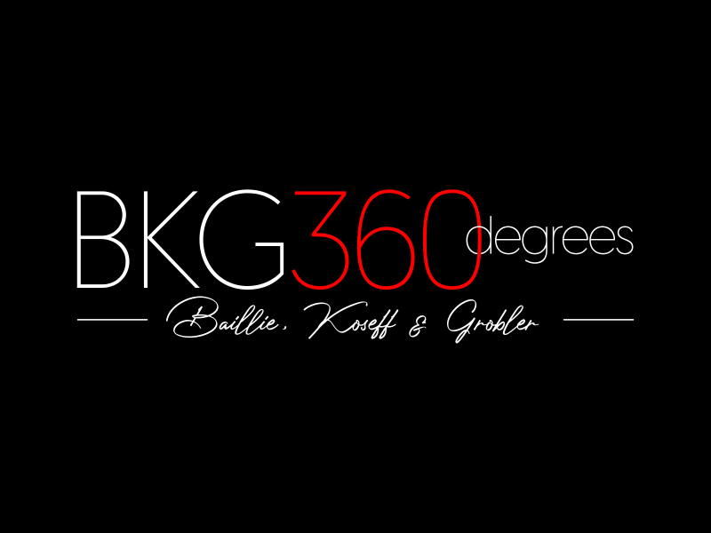 BKG 360degrees (BKG - Baillie, Koseff & Grobler) logo design by ekitessar