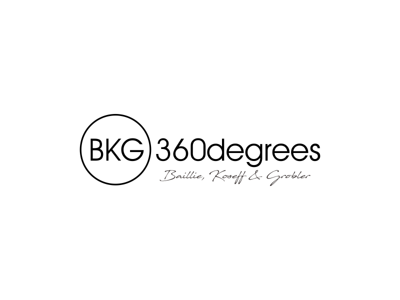 BKG 360degrees (BKG - Baillie, Koseff & Grobler) logo design by brandshark