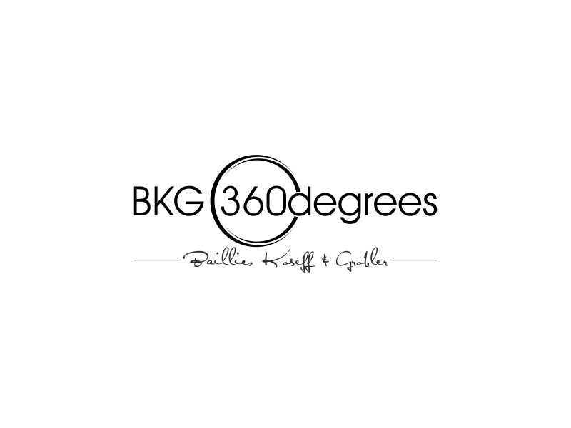 BKG 360degrees (BKG - Baillie, Koseff & Grobler) logo design by brandshark