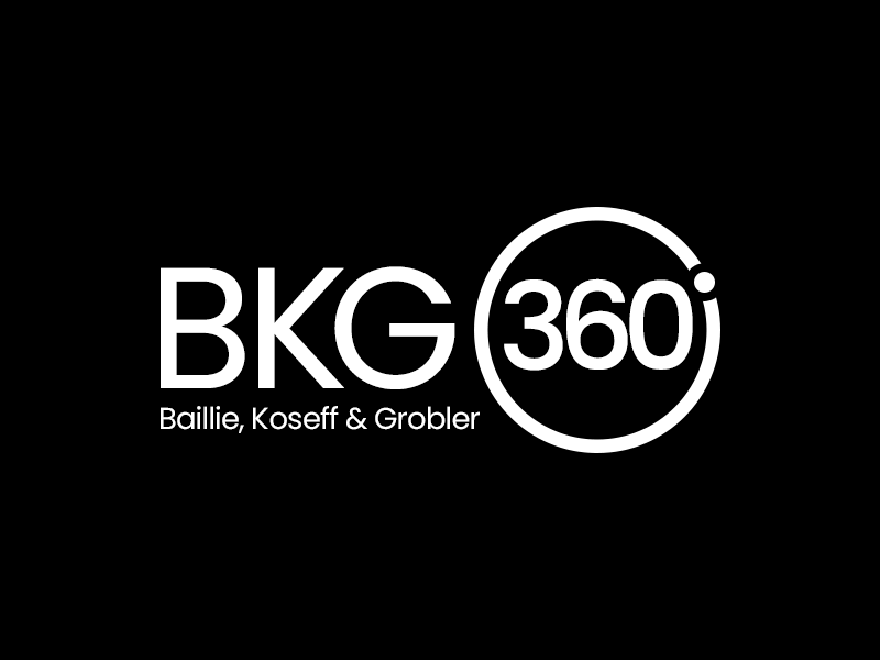 BKG 360degrees (BKG - Baillie, Koseff & Grobler) logo design by kunejo
