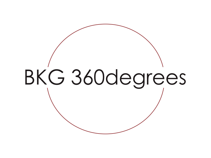 BKG 360degrees (BKG - Baillie, Koseff & Grobler) logo design by Greenlight