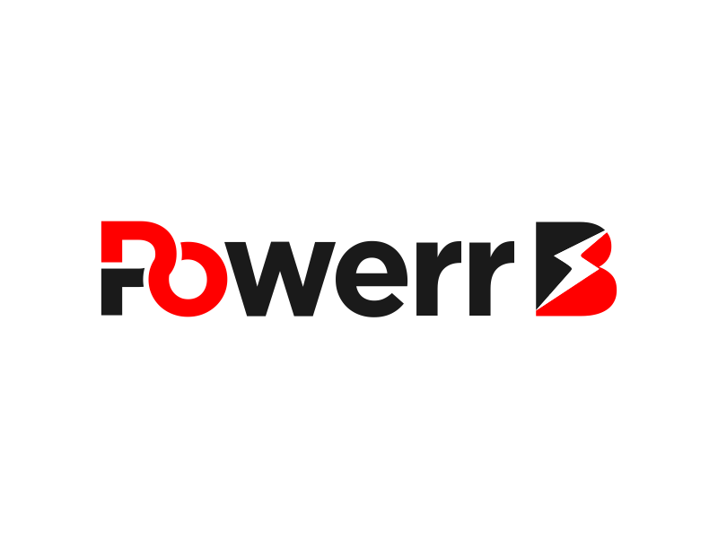 PowerrB logo design by MUNAROH