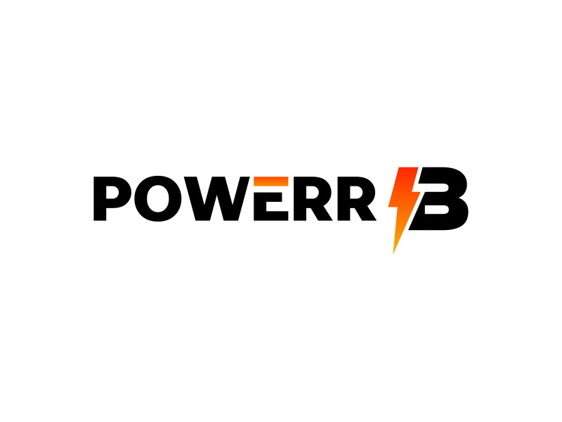 PowerrB logo design by ubai popi