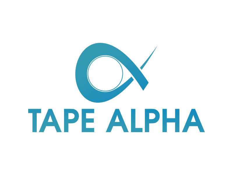 Tape Alpha logo design by Purwoko21