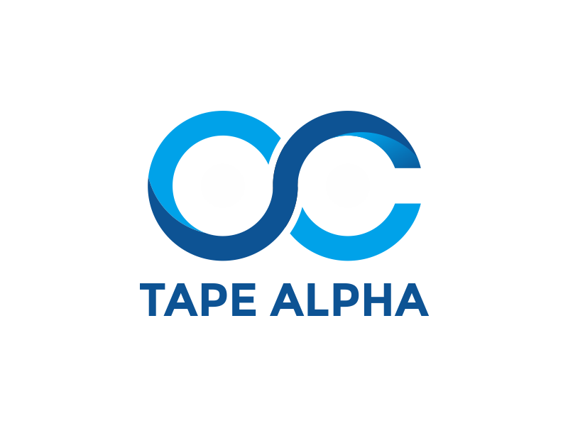 Tape Alpha logo design by Girly