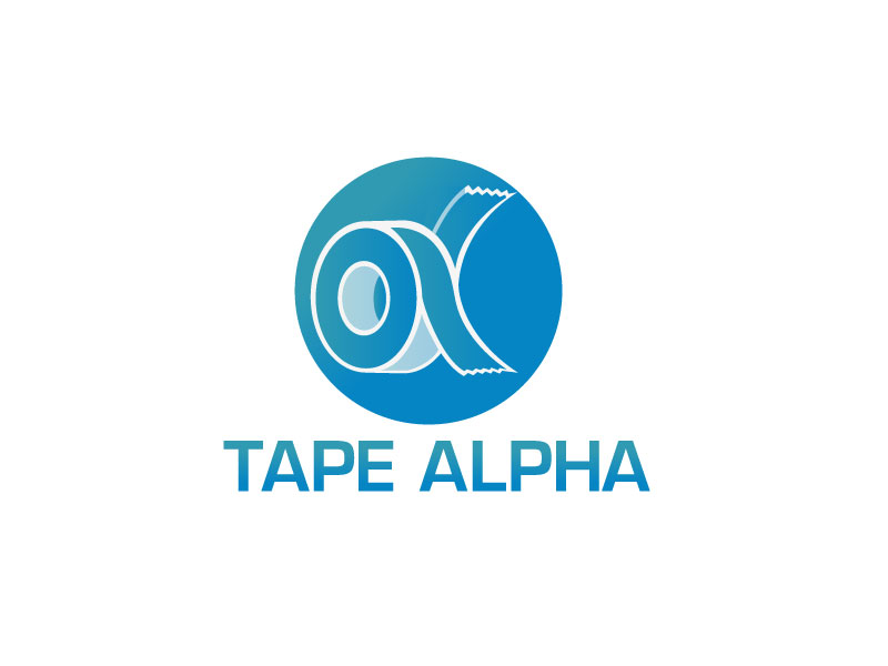 Tape Alpha logo design by LogoInvent