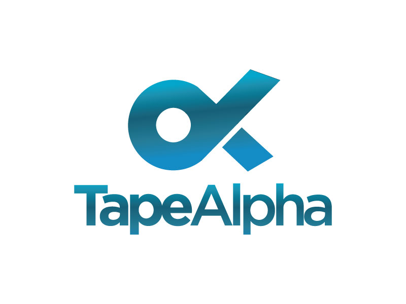 Tape Alpha logo design by Erasedink